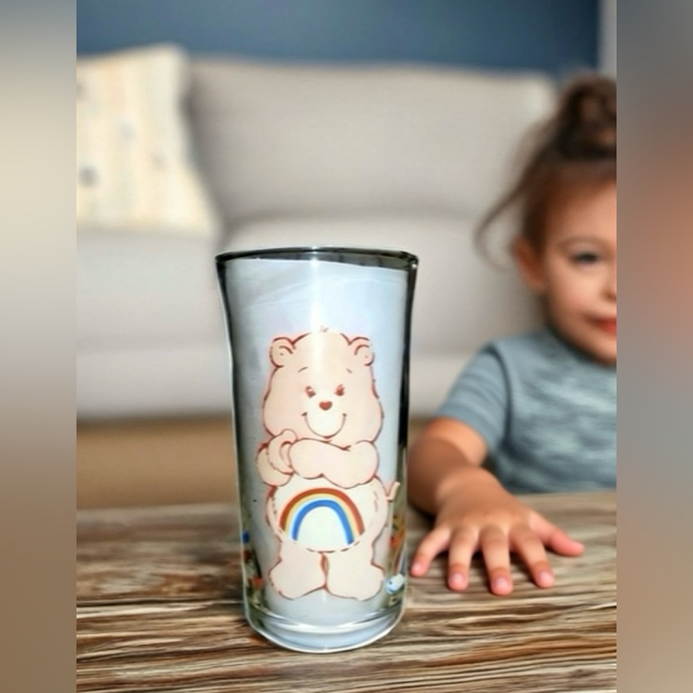 Pizza Hut Care Bear Collector’s  Cheer Bear Glass, For Children of the 80s & 90s